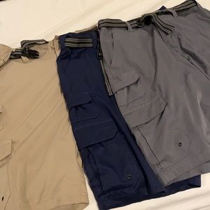 3 pair of Denali cargo shorts